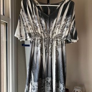 Espresso Graphic Print Dress